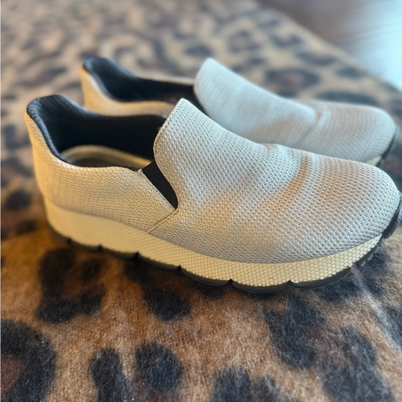 Prada Women's Gray Slip-On Sneakers - Picture 6 of 7